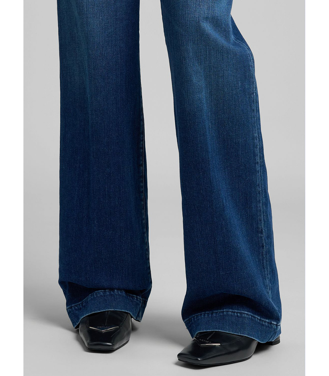 リラックスストレートMELJAスーパーソフトインディゴストレッチデニム 詳細画像 ダークブルー 5